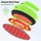 Mini Heat Press, 5" Diameter Round Heat Press Machine for T-Shirt Portable, 4 Levels Temp Max 410℉, Small Iron for Crafts, Coaster, Bag, Pillow, Ceramic, Sublimation Ink Vinyl Transfer (Green)